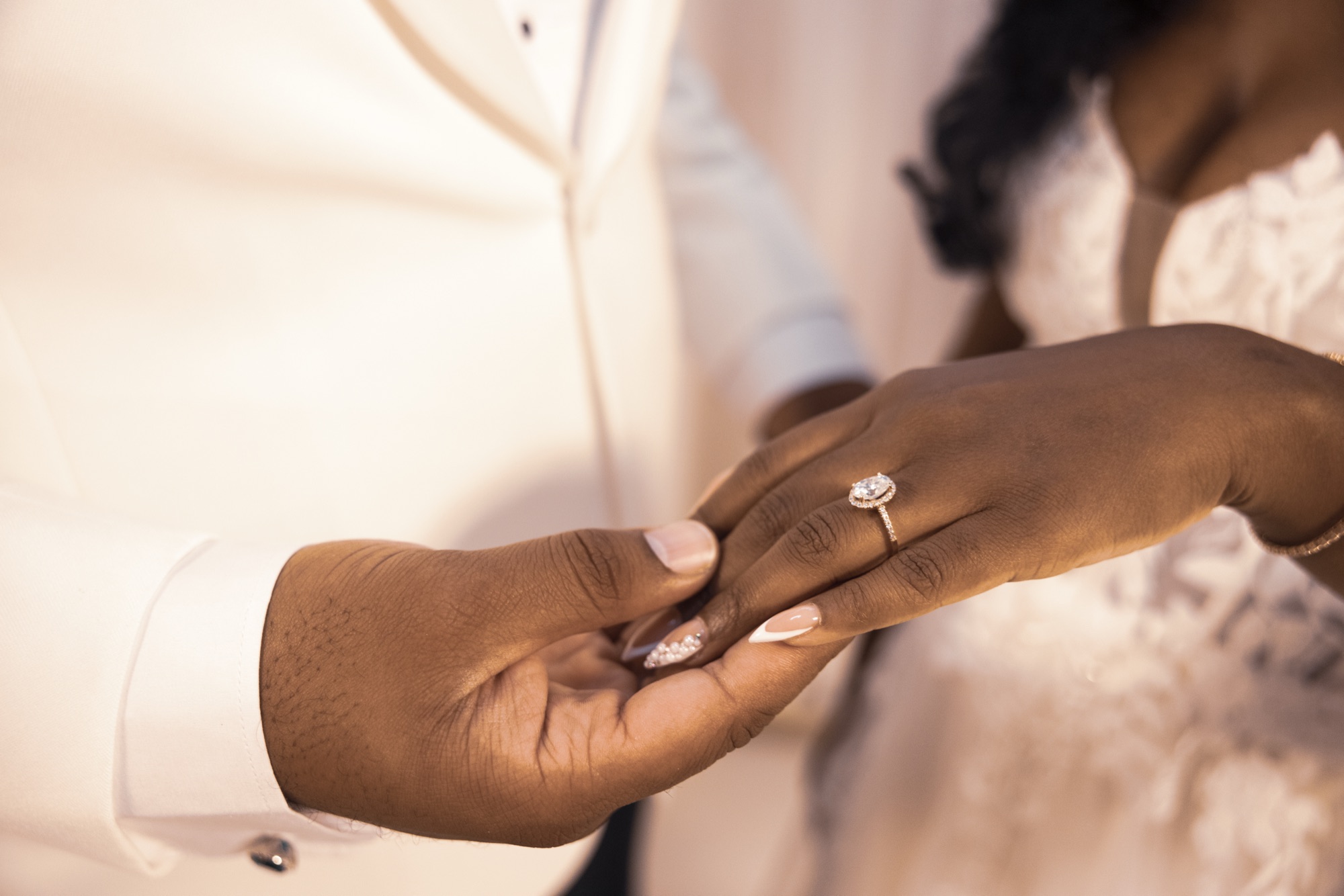 Wedding ring detail