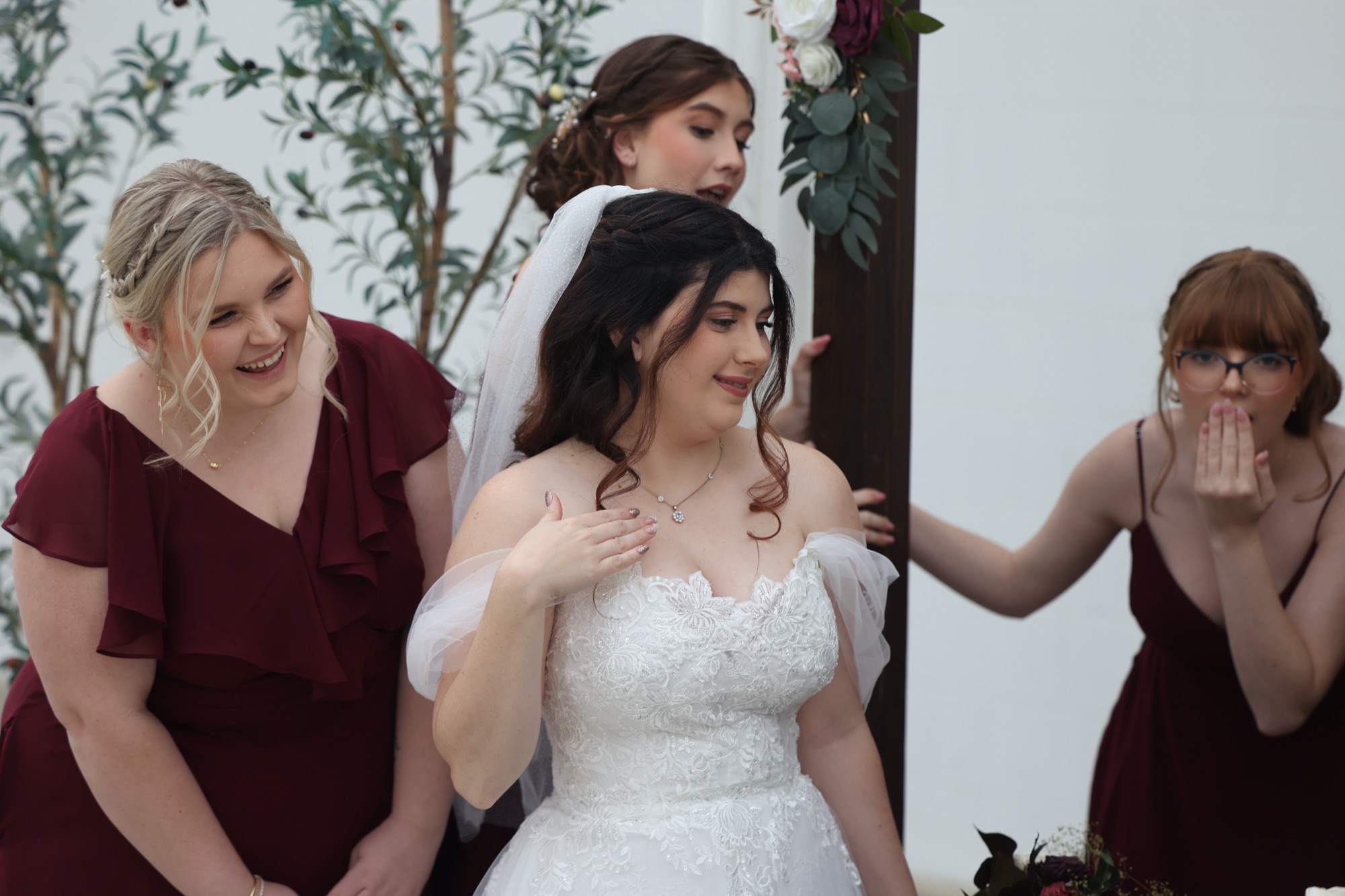 Laughter mid-ceremony